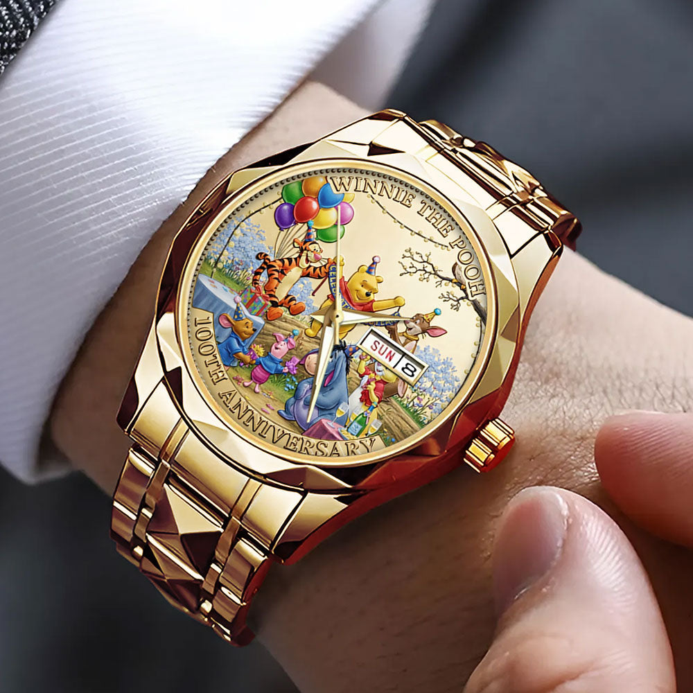 Winnie-the-Pooh 100th Anniversary Alloy Luxury Quartz Watch - TMTHU4870