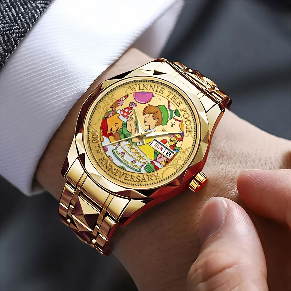 Winnie-the-Pooh 100th Anniversary Alloy Luxury Quartz Watch - TMTHU4872