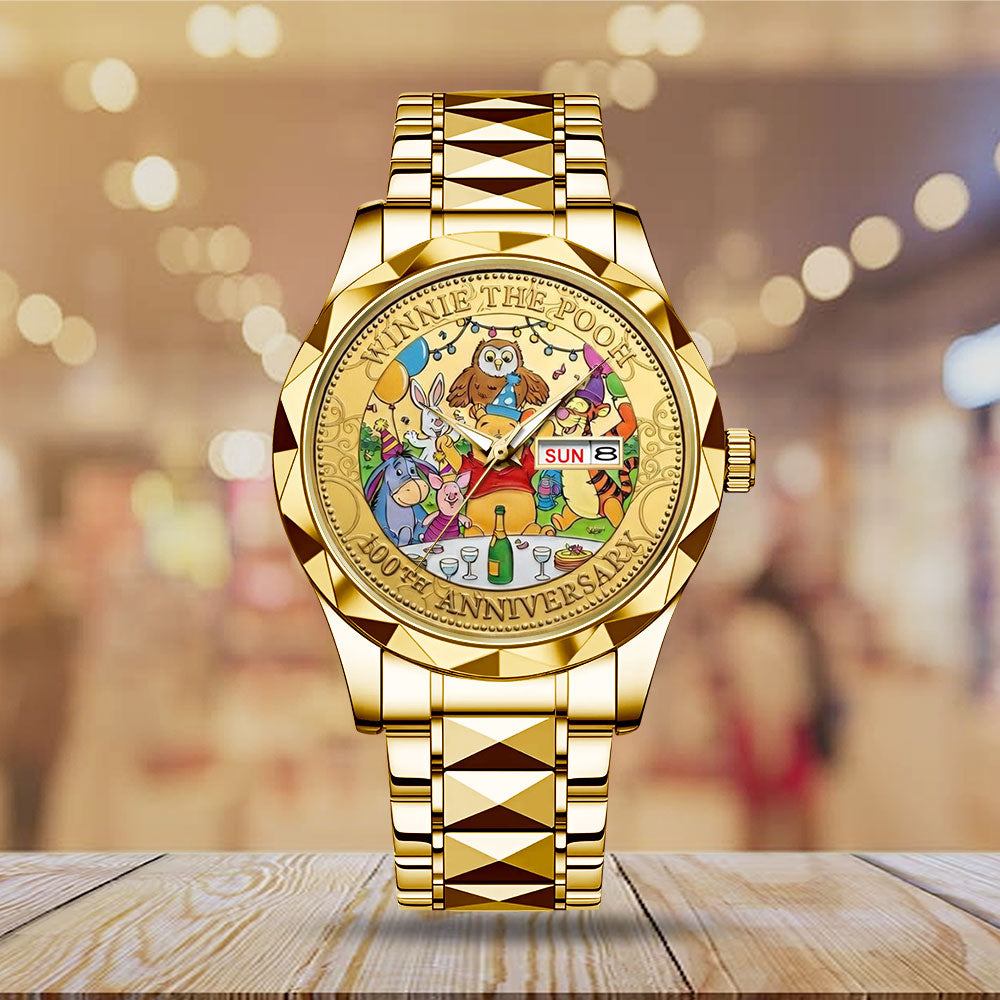 Winnie-the-Pooh 100th Anniversary Alloy Luxury Quartz Watch - TMTHU4874