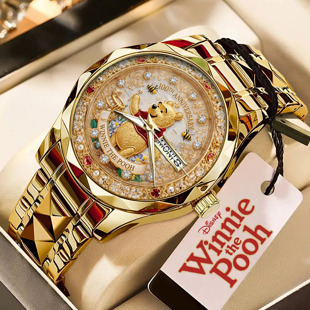 Winnie-the-Pooh 100th Anniversary Alloy Luxury Quartz Watch - TMTHU8013