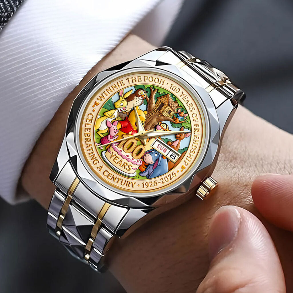 Winnie-the-Pooh 100th Anniversary Alloy Luxury Quartz Watch - HOATT15588