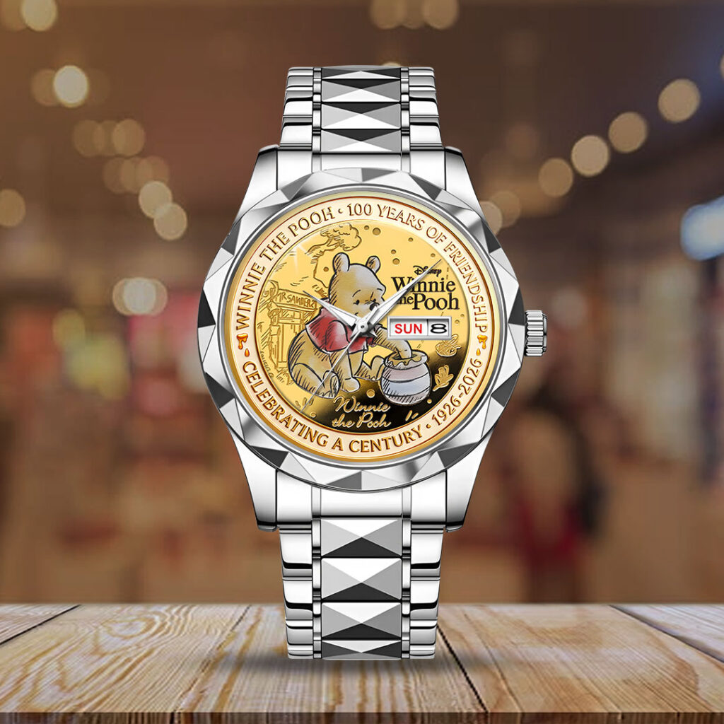 Winnie-the-Pooh 100th Anniversary Alloy Luxury Quartz Watch - HOATT15701