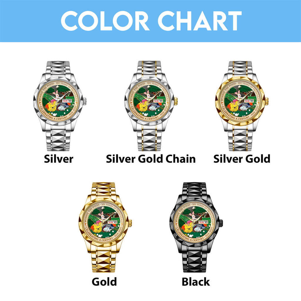 Winnie-the-Pooh 100th Anniversary Alloy Luxury Quartz Watch - HOATT15703