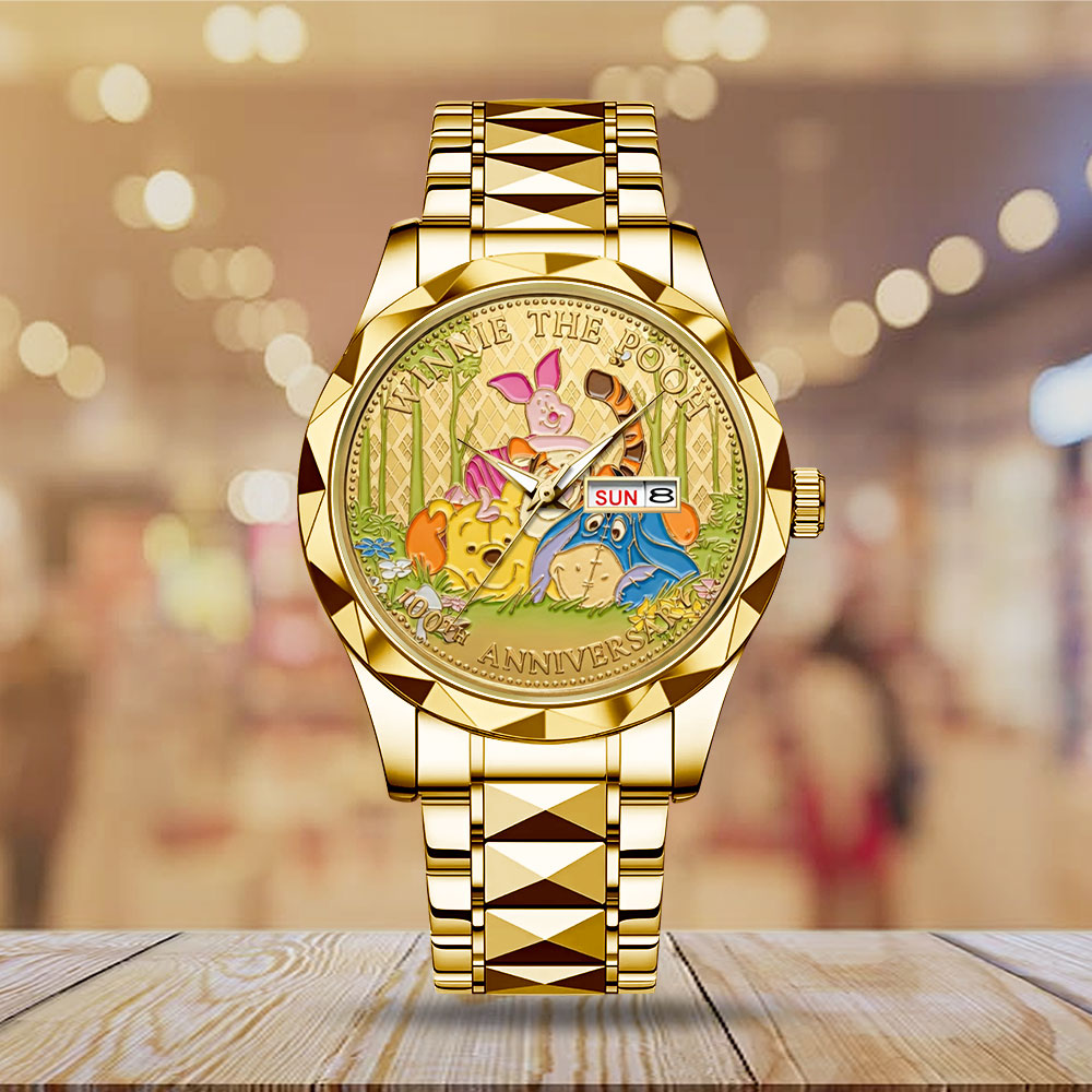 Winnie-the-Pooh 100th Anniversary Alloy Luxury Quartz Watch - TMTHU4974