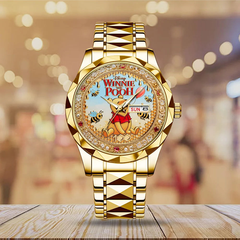 Winnie-the-Pooh 100th Anniversary Alloy Luxury Quartz Watch - TMTHU9064