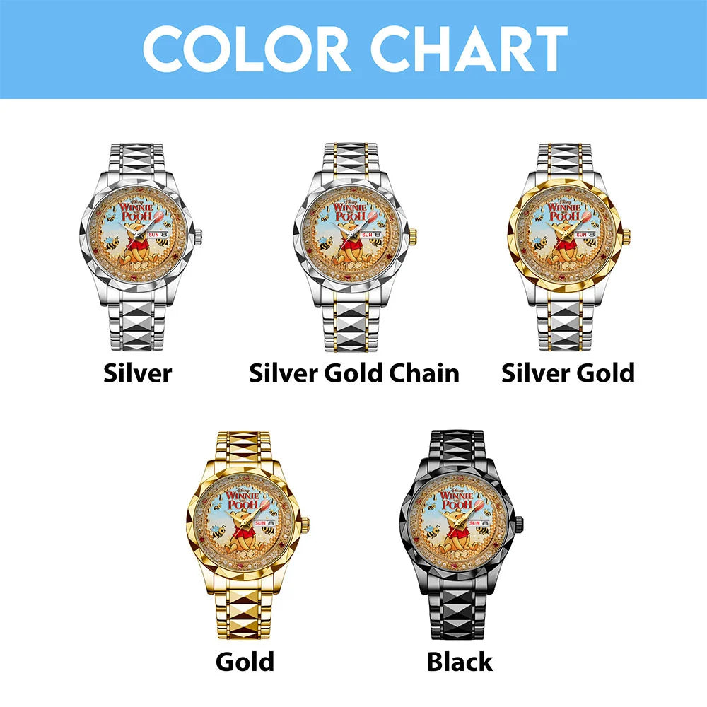 Winnie-the-Pooh 100th Anniversary Alloy Luxury Quartz Watch - TMTHU9064