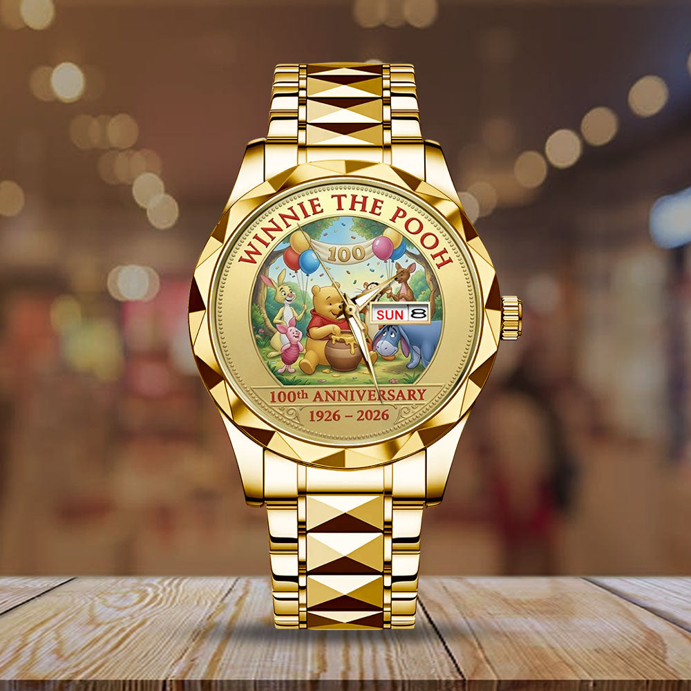 Winnie-the-Pooh 100th Anniversary Alloy Luxury Quartz Watch - TMTHU2890