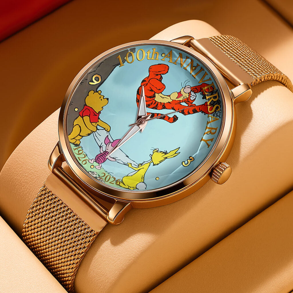 Winnie-the-Pooh 100th Anniversary Mesh Strap Quartz Watch - TMTHU6515