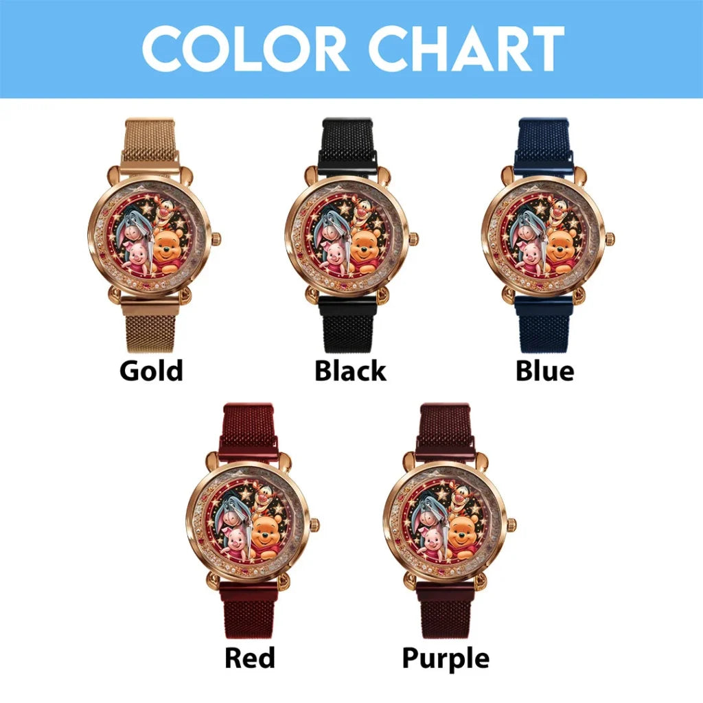 Winnie-the-Pooh 100th Anniversary Mesh Strap Quartz Watch - TMTHU9065
