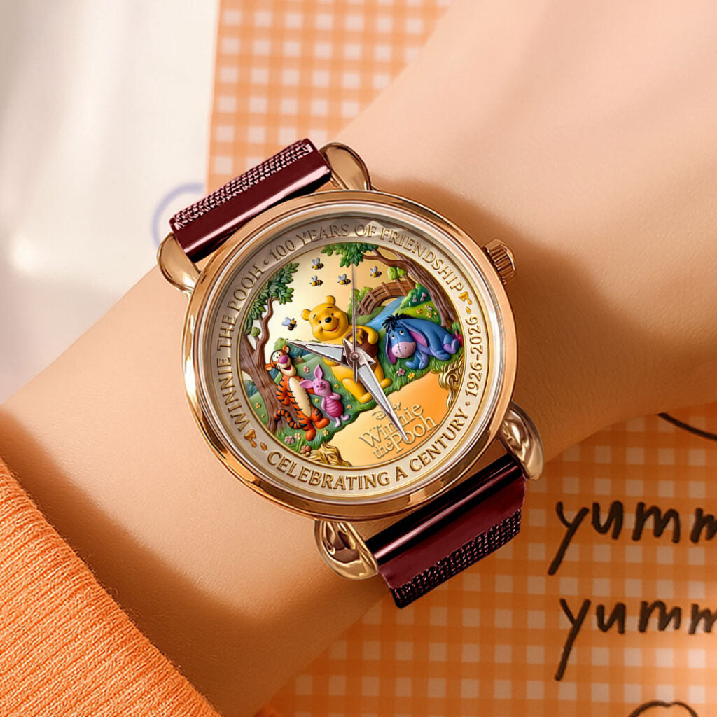 Winnie-the-Pooh 100th Anniversary Mesh Strap Quartz Watch - HOATT16755