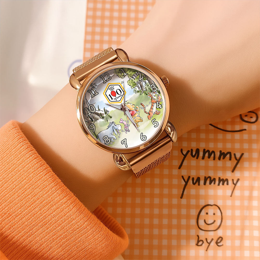 Winnie-the-Pooh 100th Anniversary Mesh Strap Quartz Watch - MAITM14900