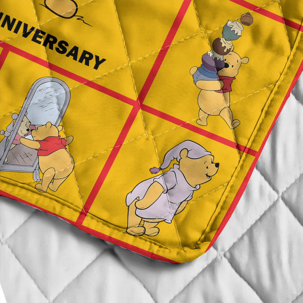 Winnie-the-Pooh 100th Anniversary Quilt Blanket - TMTHU4770