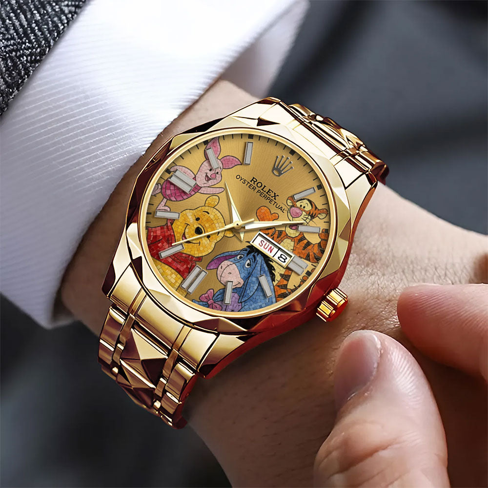 Winnie-the-Pooh Alloy Luxury Quartz Watch - TMTHU7369