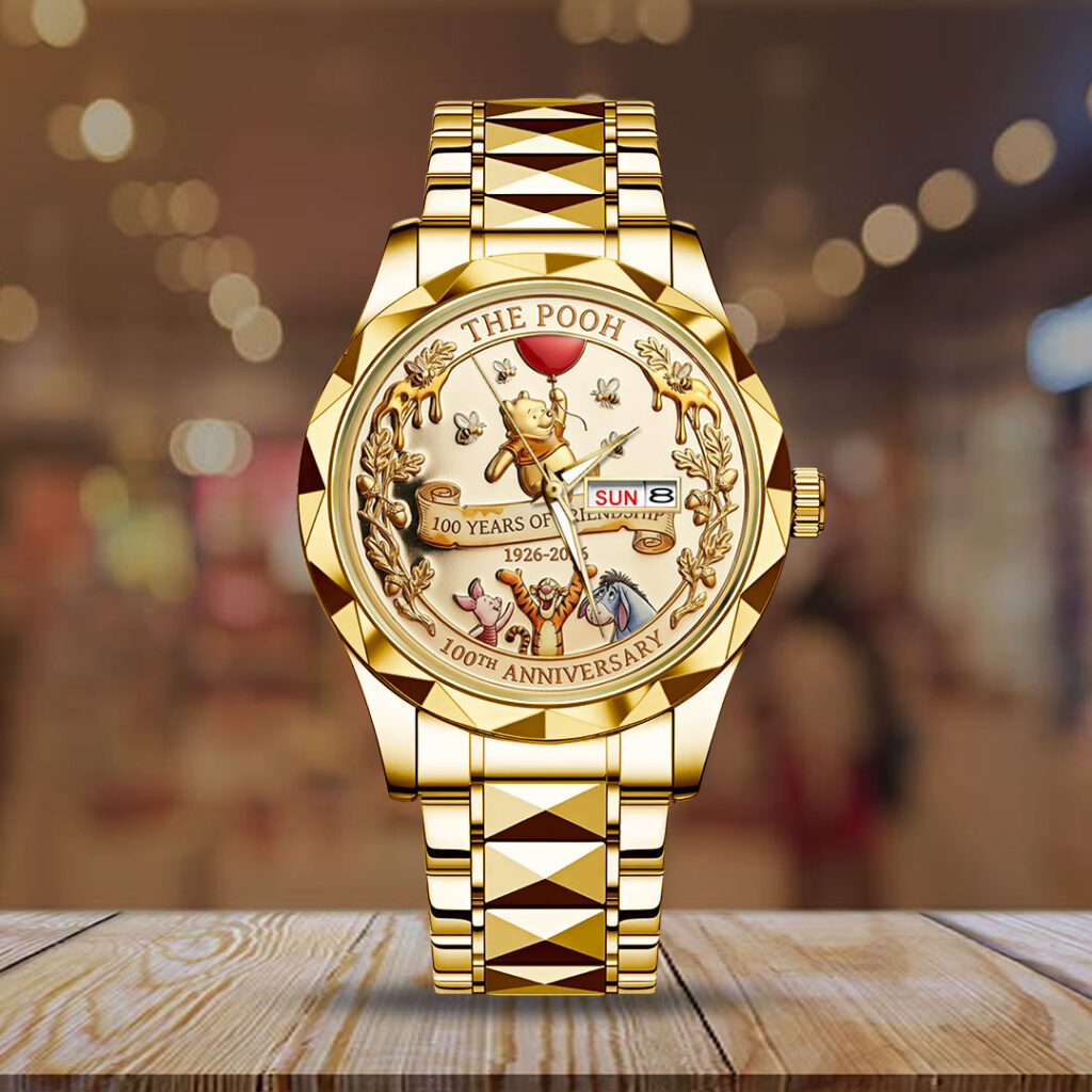 Winnie-the-Pooh 100th Anniversary Alloy Luxury Quartz Watch - TMTHU3444
