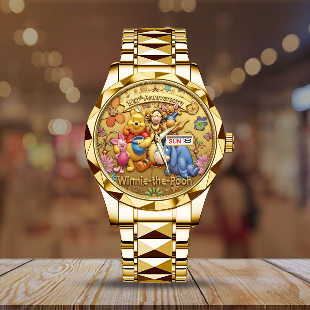 Winnie-the-Pooh 100th Anniversary Alloy Luxury Quartz Watch - TMTHU3664