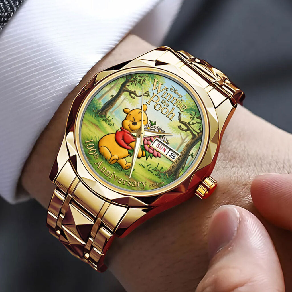 Winnie-the-Pooh 100th Anniversary Alloy Luxury Quartz Watch - TMTHU4023