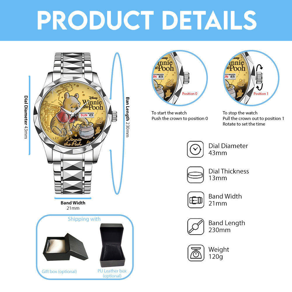 Winnie-the-Pooh Alloy Luxury Quartz Watch - TANTN20810