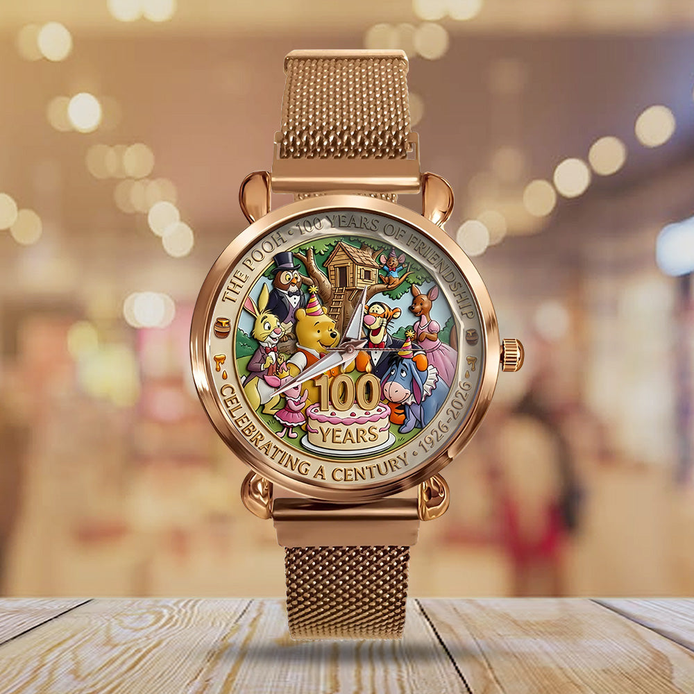 Winnie-the-Pooh 100th Anniversary Mesh Strap Quartz Watch - TANTN20132