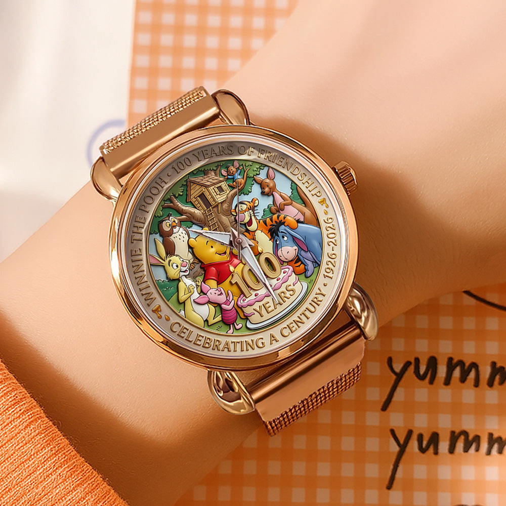 Winnie-the-Pooh 100th Anniversary Mesh Strap Quartz Watch - TANTN20134