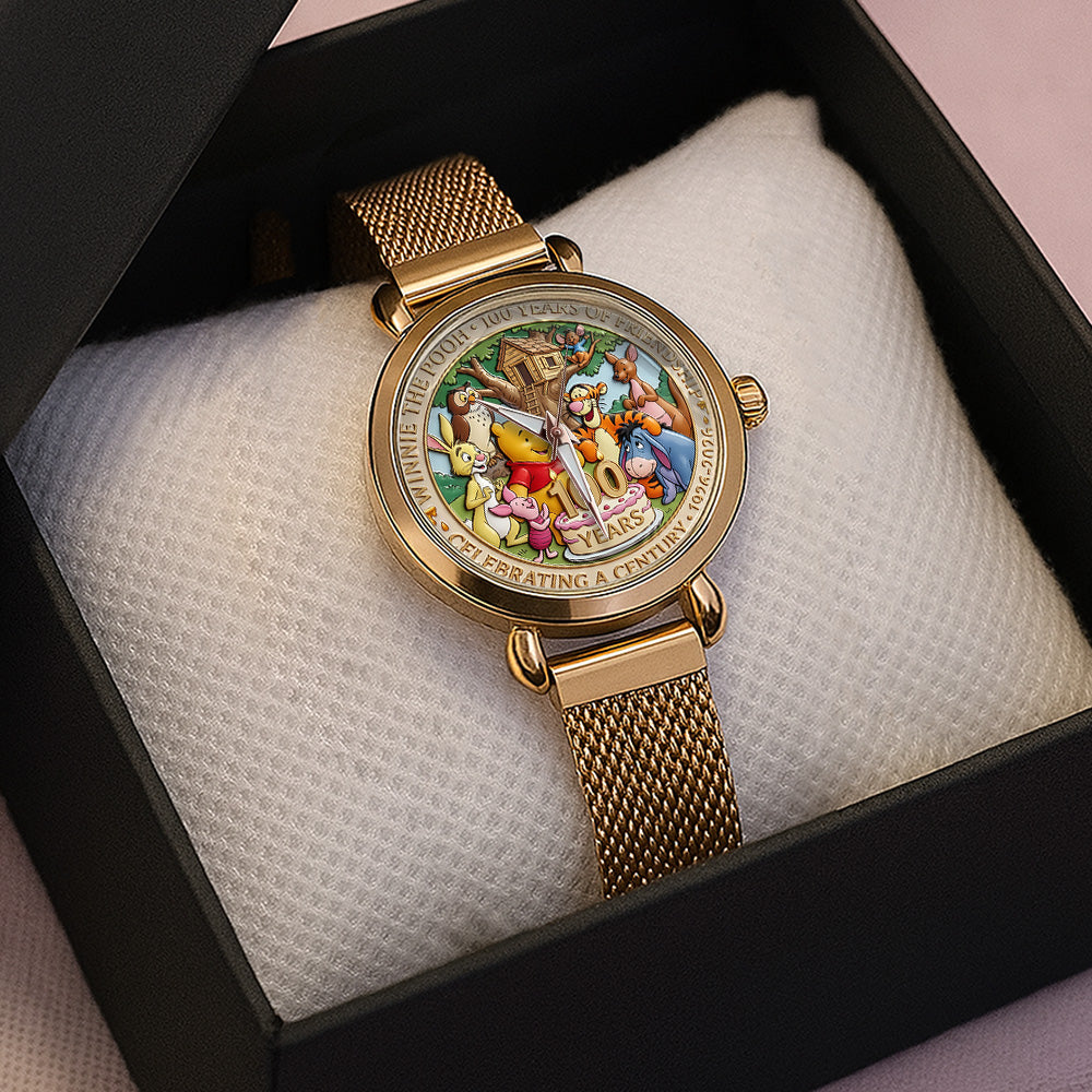 Winnie-the-Pooh 100th Anniversary Mesh Strap Quartz Watch - TANTN20134