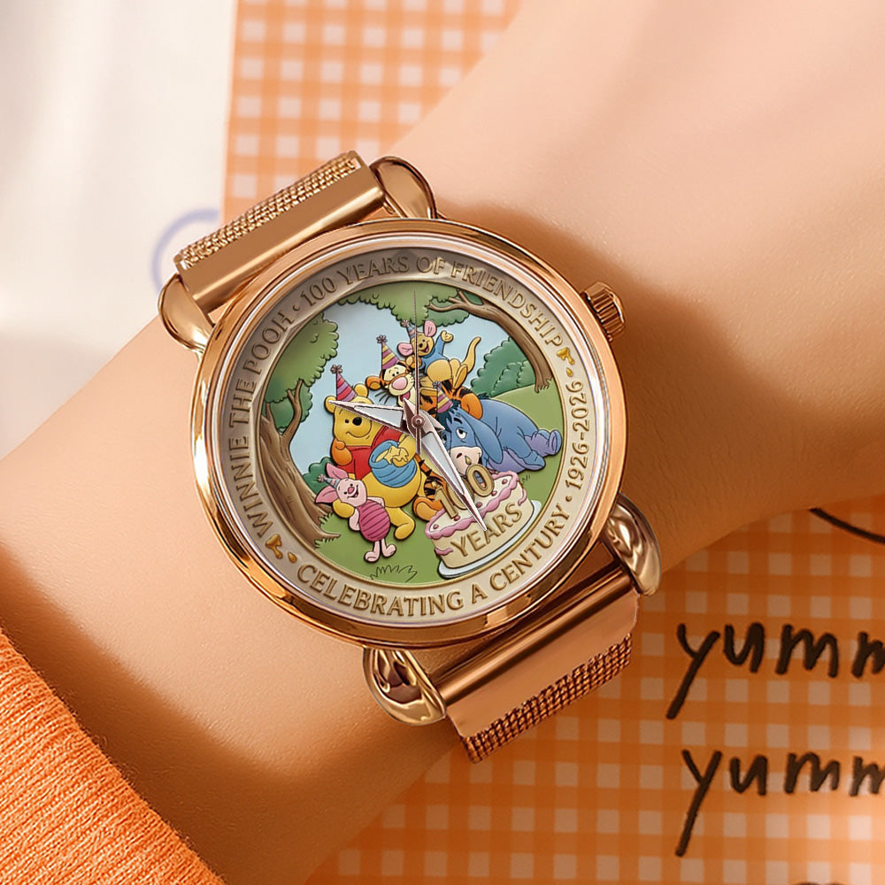 Winnie-the-Pooh 100th Anniversary Mesh Strap Quartz Watch - TANTN20135