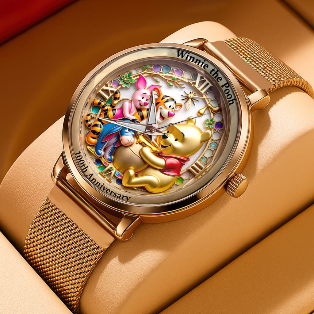 Winnie-the-Pooh 100th Anniversary Mesh Strap Quartz Watch - VANDH5017