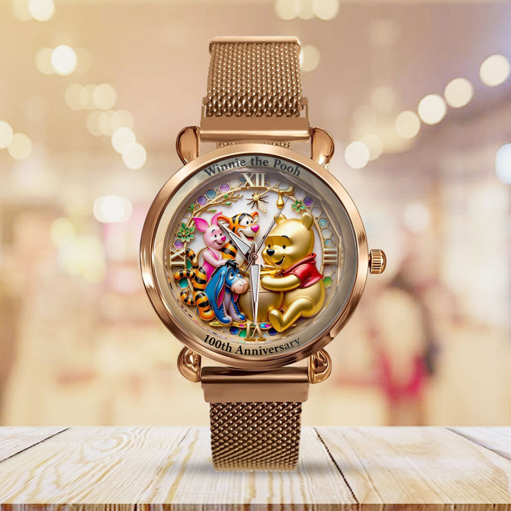 Winnie-the-Pooh 100th Anniversary Mesh Strap Quartz Watch - VANDH5017