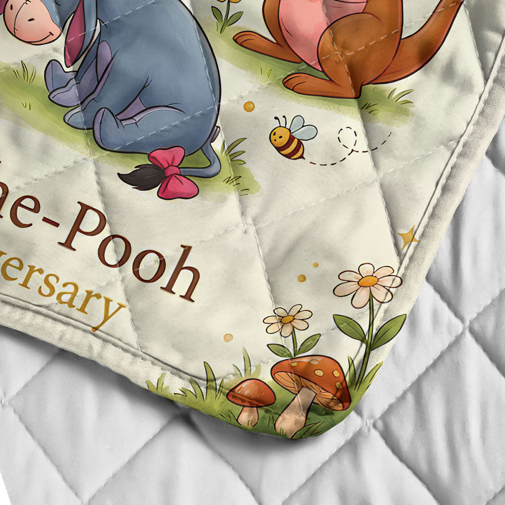 Winnie-the-Pooh 100th Anniversary Quilt Blanket - TMTHU3036