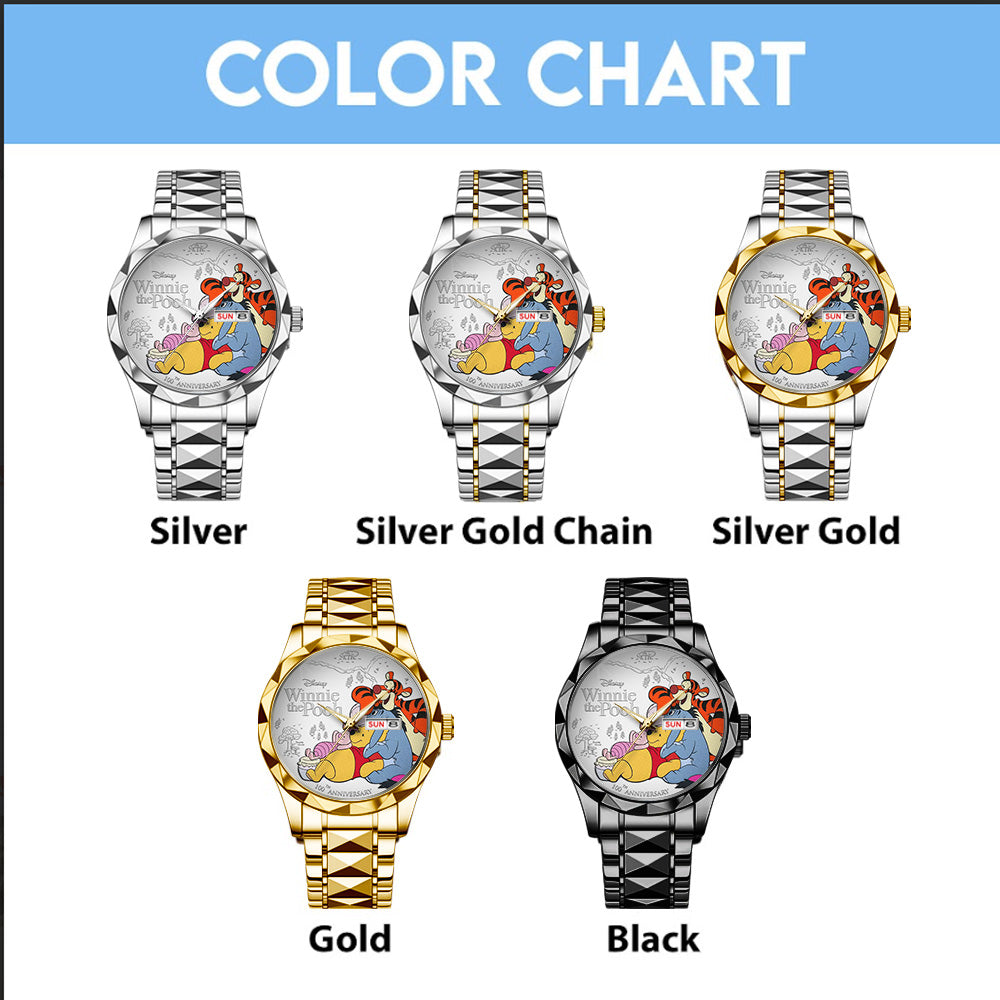Winnie-the-Pooh x Friends 100th Anniversary Alloy Luxury Quartz Watch - TANTN20813