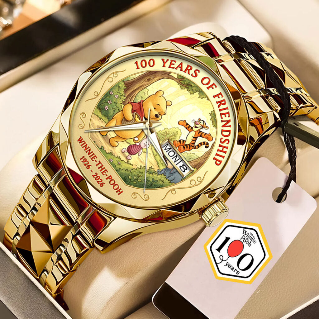 Winnie-the-Pooh 100th Anniversary Alloy Luxury Quartz Watch - TMTHU2892