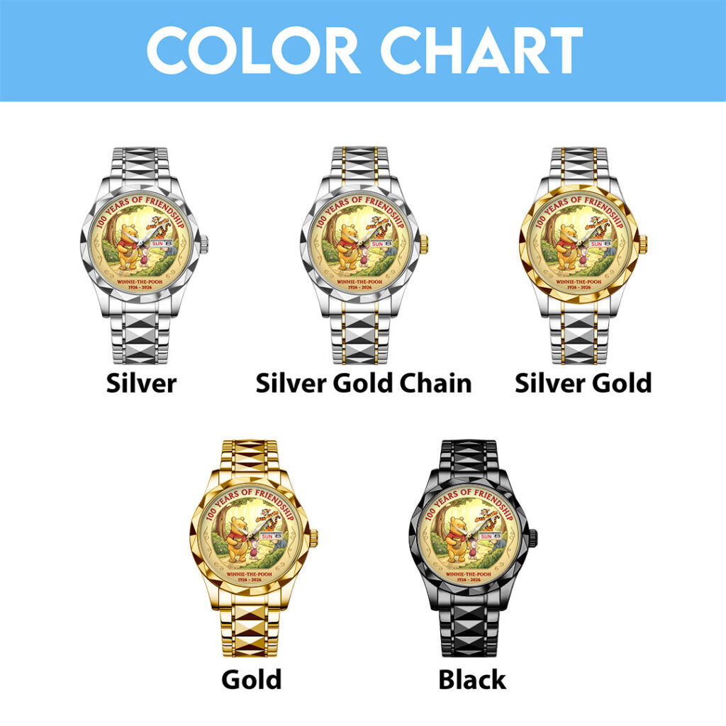 Winnie-the-Pooh 100th Anniversary Alloy Luxury Quartz Watch - TMTHU2892