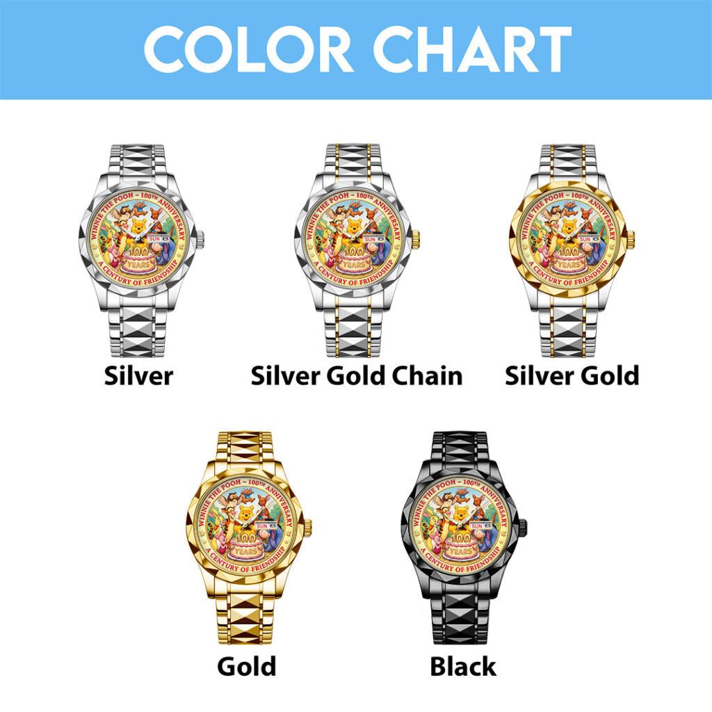 Winnie-the-Pooh 100th Anniversary Alloy Luxury Quartz Watch - TMTHU2921