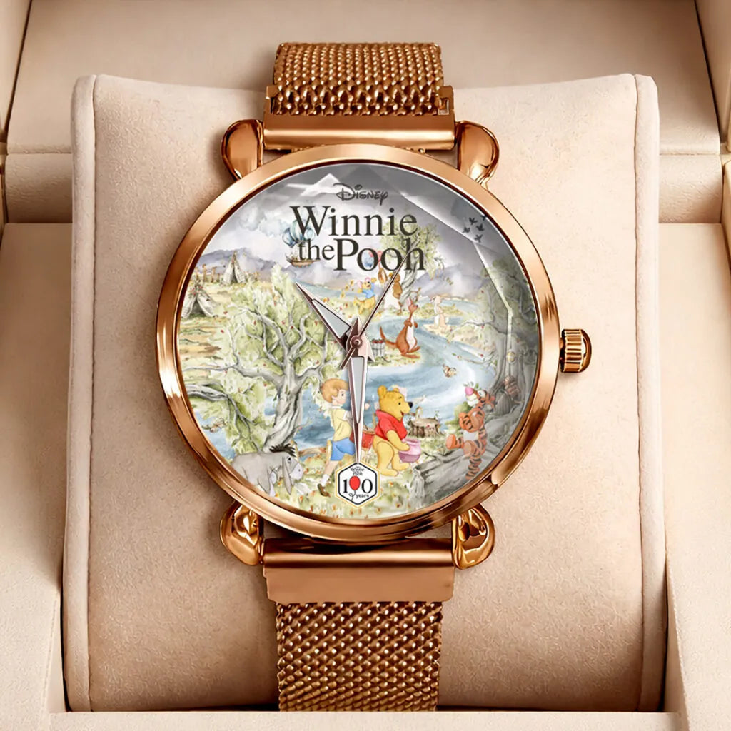 Winnie-the-Pooh 100th Anniversary Mesh Strap Quartz Watch - GNE7839