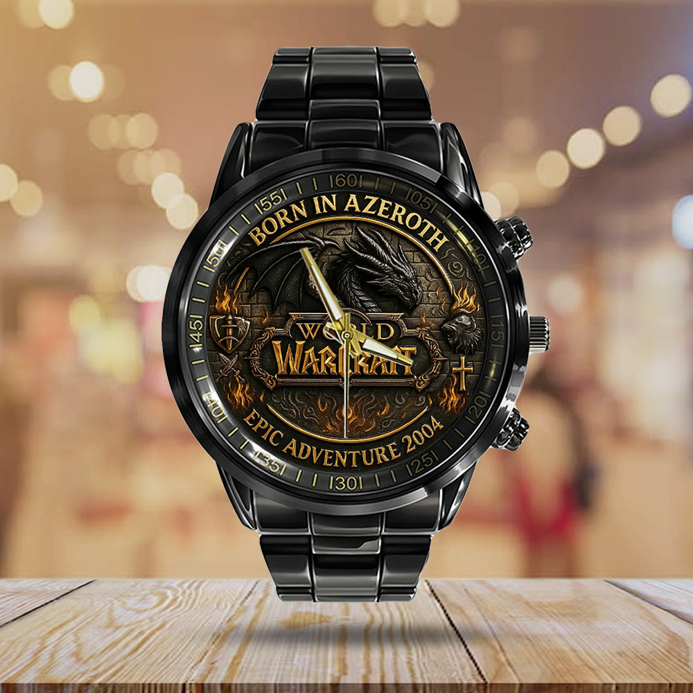 World Of Warcraft Black Stainless Steel Watch - TANTN16265